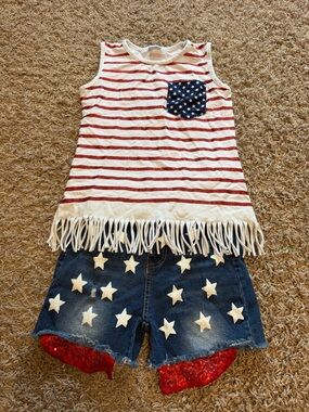 Girls 4th of July outfit